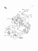 Engine Mount Diagram and Parts List for KAF400-AAF 2010 Kawasaki 