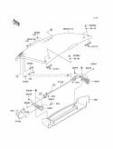 Fenders Diagram and Parts List for KAF400-AAF 2010 Kawasaki 