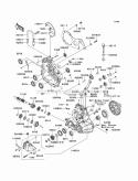 Gear Box Diagram and Parts List for KAF400-A9F 2009 Kawasaki 