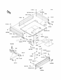 Carriers Diagram and Parts List for KAF400-ACF 2012 Kawasaki 