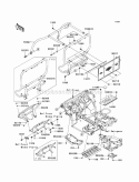 Guards/Cab Frame Diagram and Parts List for KAF400-ACF 2012 Kawasaki 