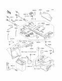 Chassis Electrical Equipment Diagram and Parts List for KAF400-ACF 2012 Kawasaki 