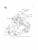 Engine Mount Diagram and Parts List for KAF400-ACF 2012 Kawasaki 
