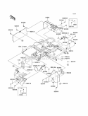 Frame Fittings - Rear Diagram and Parts List for KAF400-ACF 2012 Kawasaki 