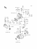 Gear Change Mechanism Diagram and Parts List for KAF400-ACF 2012 Kawasaki 