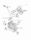 Oil Pump/Oil Filter Diagram and Parts List for KAF400-B1 2005 Kawasaki 