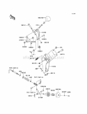Shift Levers Diagram and Parts List for KAF400-B1 2005 Kawasaki 