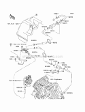 Fuel Pump Diagram and Parts List for KAF400-B1 2005 Kawasaki 