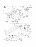 Labels Diagram and Parts List for KAF400-BAF 2010 Kawasaki 