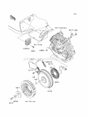 Generator/Ignition Coil Diagram and Parts List for KAF400-BAF 2010 Kawasaki 