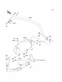 Mufflers Diagram and Parts List for KAF400-BCF 2012 Kawasaki 