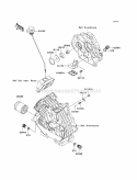 Oil Pump/Oil Filter Diagram and Parts List for KAF400-B8F 2008 Kawasaki 