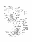Gear Box Diagram and Parts List for KAF400-B8F 2008 Kawasaki 