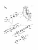 Transmission Diagram and Parts List for KAF400-B8F 2008 Kawasaki 