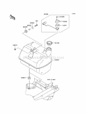 Fuel Tank Diagram and Parts List for KAF400-A1 2005 Kawasaki 