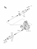 Rear Axle Diagram and Parts List for KAF400-A1 2005 Kawasaki 
