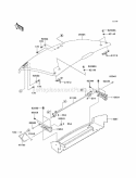 Fenders Diagram and Parts List for KAF400-C1 2005 Kawasaki 