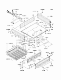 Carriers Diagram and Parts List for KAF400-C7F 2007 Kawasaki 