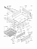 Carriers Diagram and Parts List for KAF400-C9F 2009 Kawasaki 