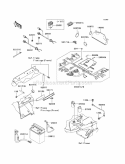 Chassis Electrical Equipment Diagram and Parts List for KAF400-CAF 2010 Kawasaki 