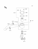 Air Cleaner-Belt Converter Diagram and Parts List for KAF400-A9F 2009 Kawasaki 