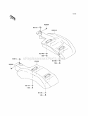 Rear Fenders Diagram and Parts List for KAF400-A1 2005 Kawasaki 
