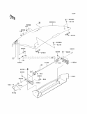 Fenders Diagram and Parts List for KAF400-EBF 2011 Kawasaki 