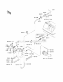 Fuel Evaporative System Diagram and Parts List for KAF400-CAF 2010 Kawasaki 