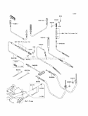 Cables Diagram and Parts List for KAF400-CAF 2010 Kawasaki 