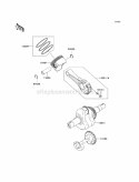 Crankshaft/Pistons Diagram and Parts List for KAF400-DCF 2012 Kawasaki 