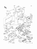 Guards/Cab Frame Diagram and Parts List for KAF400-ECF 2012 Kawasaki 