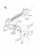 Headlights Diagram and Parts List for KAF400-ECF 2012 Kawasaki 