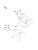 Rear Fenders Diagram and Parts List for KAF400-ECF 2012 Kawasaki 