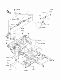 Frame Diagram and Parts List for KAF400-DBF 2011 Kawasaki 