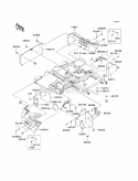 Frame Fittings - Rear Diagram and Parts List for KAF400-ECF 2012 Kawasaki 