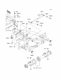 Swingarm Diagram and Parts List for KAF400-ABF 2011 Kawasaki 