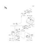 Fuel Evaporative System Diagram and Parts List for KAF400-ACF 2012 Kawasaki 