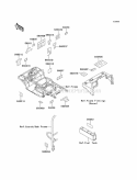 Labels Diagram and Parts List for KAF620-A5  Kawasaki 
