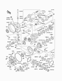 Drive Shaft-Front Diagram and Parts List for KAF620-A5  Kawasaki 