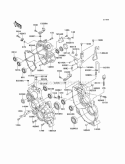 Gear Box Diagram and Parts List for KAF620-A6  Kawasaki 