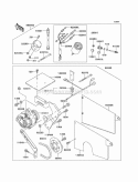 Optional Parts Generator and Meter Diagram and Parts List for KAF620-A6  Kawasaki 