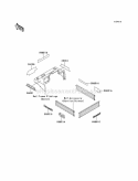 Decals Green Diagram and Parts List for KAF620-A6  Kawasaki 
