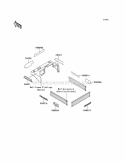 Decals Red Diagram and Parts List for KAF620-A6  Kawasaki 