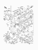 Drive Shaft-Front Diagram and Parts List for KAF620-A6  Kawasaki 