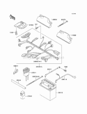 Chassis Electrical Equipment Diagram and Parts List for KAF620-B5  Kawasaki 