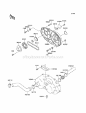 Converter Cover/Drive Belt Diagram and Parts List for KAF620-B5  Kawasaki 