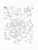 Crankcase Diagram and Parts List for KAF620-B5  Kawasaki 
