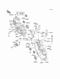 Gear Box Diagram and Parts List for KAF620-B5  Kawasaki 