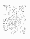 Crankcase Diagram and Parts List for KAF620-B4  Kawasaki 