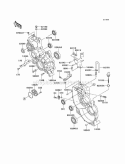 Gear Box Diagram and Parts List for KAF620-C6  Kawasaki 